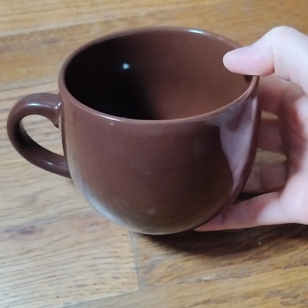 Godiva Coffee Cup Brown and says Godiva Belgium 1926 in Gold letters